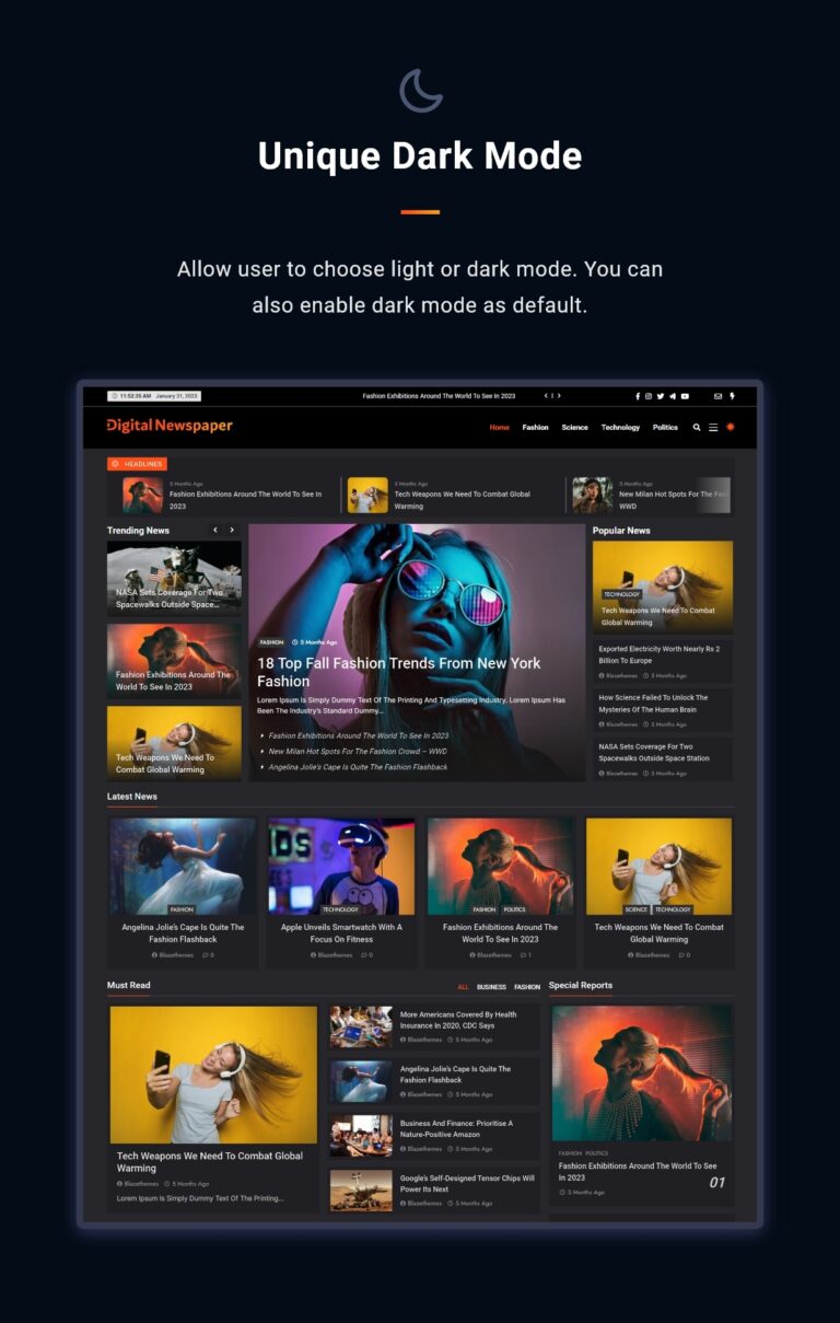 Digital Newspaper WordPress Theme | 5k+ active installations